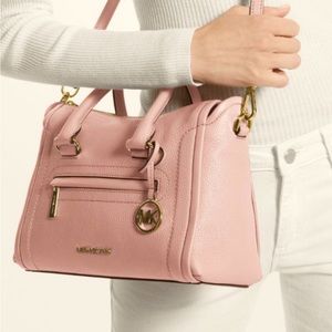 MICHAEL Michael Kors Carine Pebbled Leather Medium Satchel NWT’S